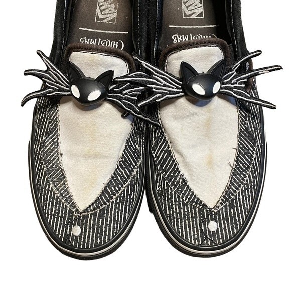 Vans The Nightmare Before Christmas x Classic Slip-On Jack Skellington 9M/10.5W - Picture 2 of 9